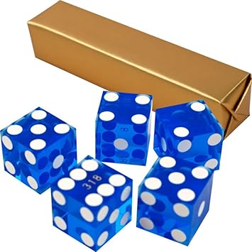 Trademark Poker Juego de Dados de Casino serializados de Grado A de 19 mm